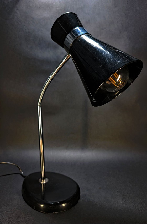 Black Vintage Diabolo Lamp – Desk lamps, Metal, Chrome (photo 4 of 6)