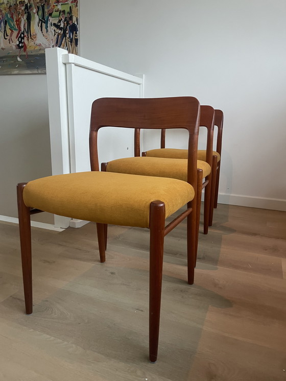 Image 1 of 3x Modello n. 75, Niels Otto Møller, anni '60