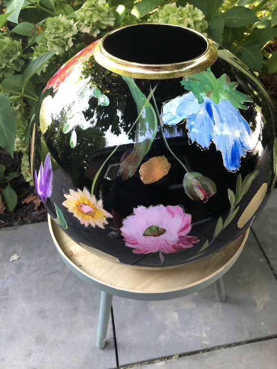 Image 1 of Vibe Art Hand-Painted Vase New!