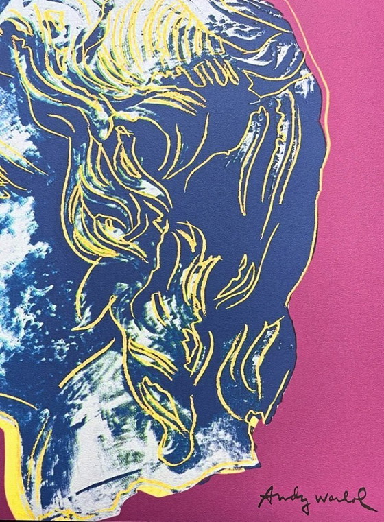 Image 1 of 1986 Carnegie Museum of Art After Andy Warhol "Alexander the Great Dark Purple" Lithograph