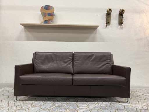 Leolux Paian 3 Seater Sofa brown leather