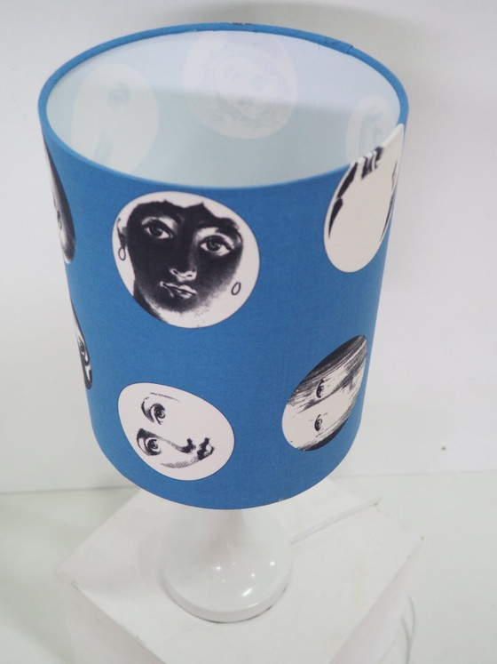 Image 1 of Vintage table lamp/shadow Fornasetti fabric
