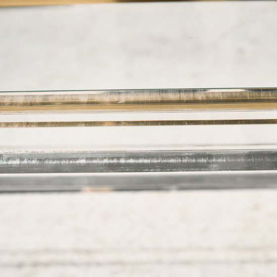 MK10228 Brass And Plexiglass Console Table By Fabian – Metal (photo 15 of 17)