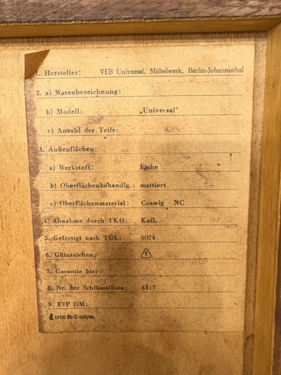 Image 1 of Vitrinekast / Boekenkast / Woonkamerkast uit het midden van de 20e eeuw – jaren 60