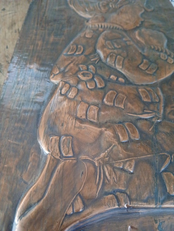 Image 1 of Decorazione murale in rame religiosa