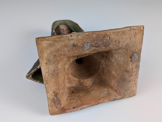 Image 1 of Polychrome Terracotta Mater Dolorosa Sculpture, 18th Century