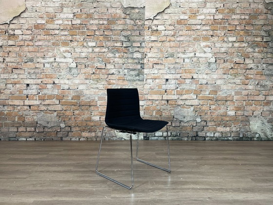 Arper Catifa 53 Set of 6 - fabric | Lievore Altherr Molina, Dining chairs, Textile, Metal, Black, Modern (photo 2 of 12)