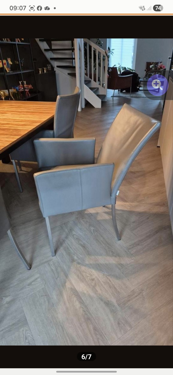 Image 1 of Tk Dining Table Set (Beehive) with 6 Bert Plantagie Chairs