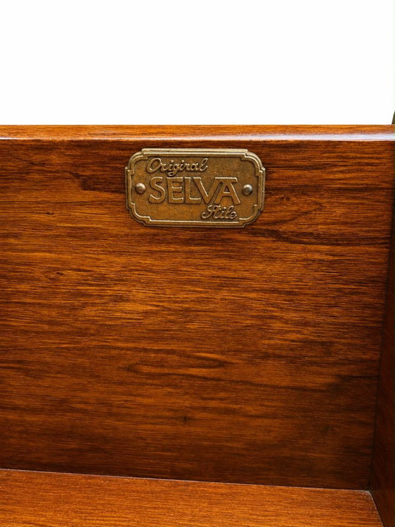 Cómoda Selva con incrustaciones, marrón, Madera, Latón, Klassiek (foto 2 de 5)