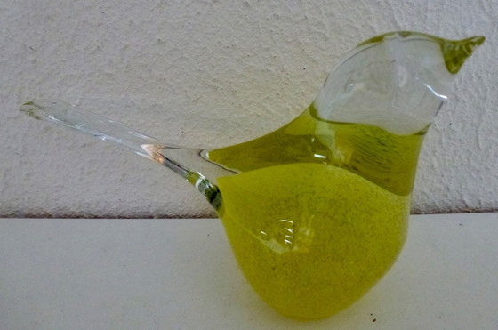 Image 1 of 3x Glass Decorative Birds, from Murano (-style), in beautiful bright colours.