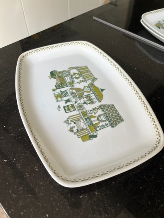 Beautiful 129-piece Figgjo Flint "Market" Crockery, Turi Design, Porcelain, Multi Color (photo 17 of 22)
