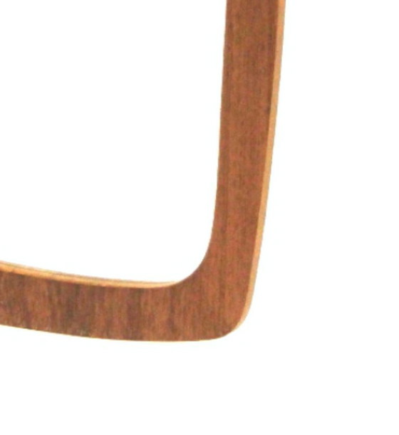 Image 1 of Miroir scandinave en teck, 68x39cm, Suède, 1960