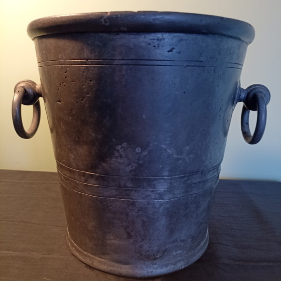 Image 1 of Rare Art Deco Wine Cooler – Étain de France – Paris Craft