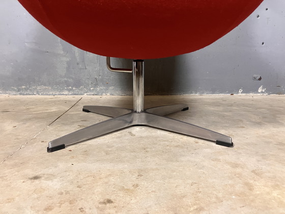 Image 1 of Design Egg Chair Replica Red