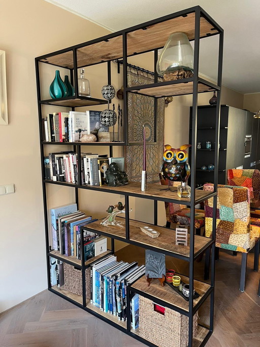 Home67 Shelf Cabinet Huub Wood 210cm