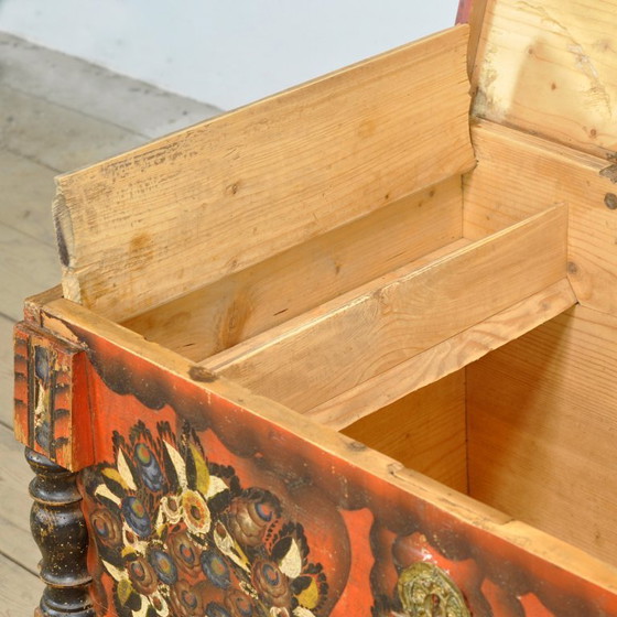 Image 1 of Folk Art Wedding Chest, Circa 1850