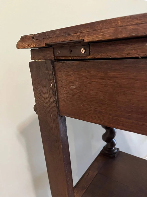 Konsole oder gedrehter Beistelltisch aus Holz – Konsolen, Marble, Wood (photo 21 of 21)