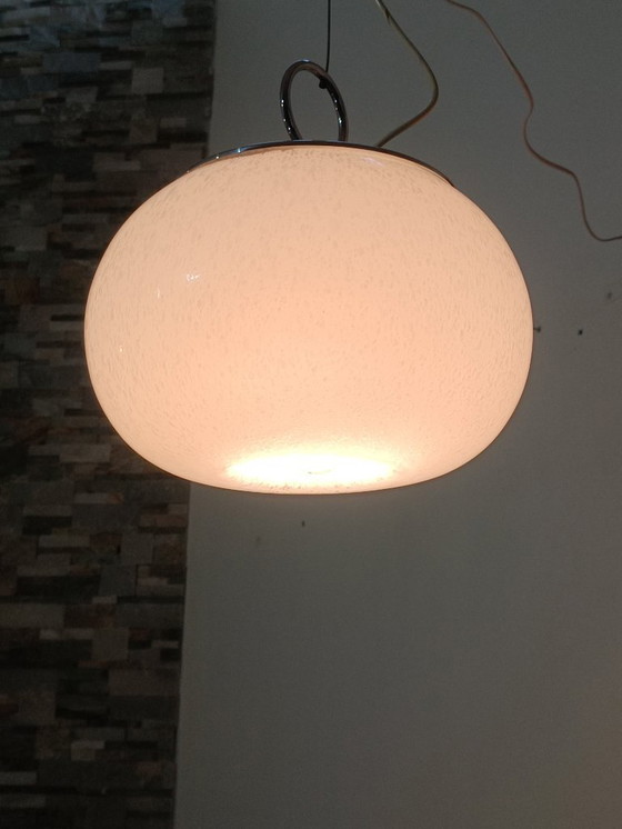 Image 1 of Lampe suspendue verre Murano par Mazzega 1970s