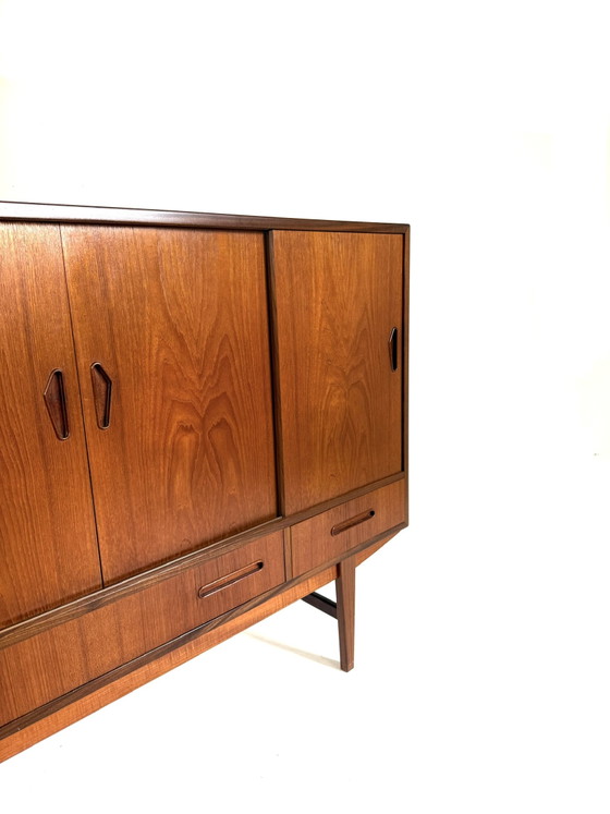 Image 1 of buffet haut/bar vintage danois en teck des années 60