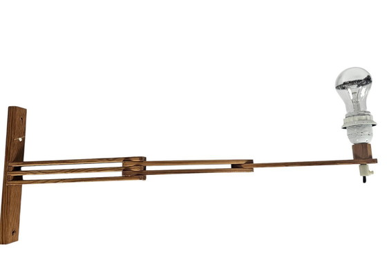 Image 1 of Ikea - hinged lamp - wall lamp - model V505 - pine - Sweden - 3rd quarter 20th century