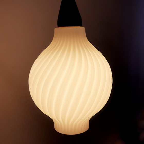 Image 1 of Mid-century Danish design wall lamp in teak and frosted glass