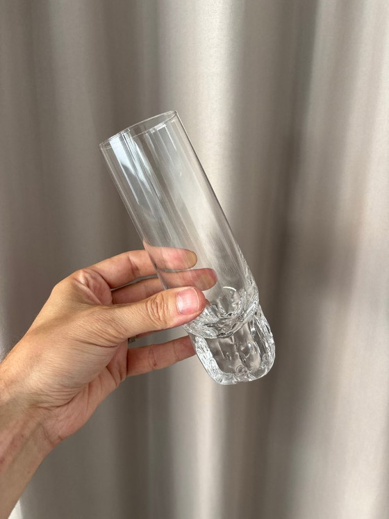 Set of 4 Vintage Brutalist Sculptural Highball Glasses – Glass & Decanter (photo 4 of 8)