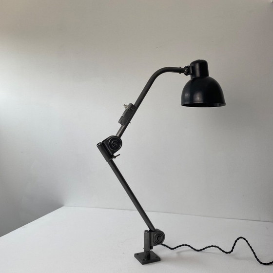 Image 1 of Antique Bauhaus Hala 122 Workshop Wall Lamp