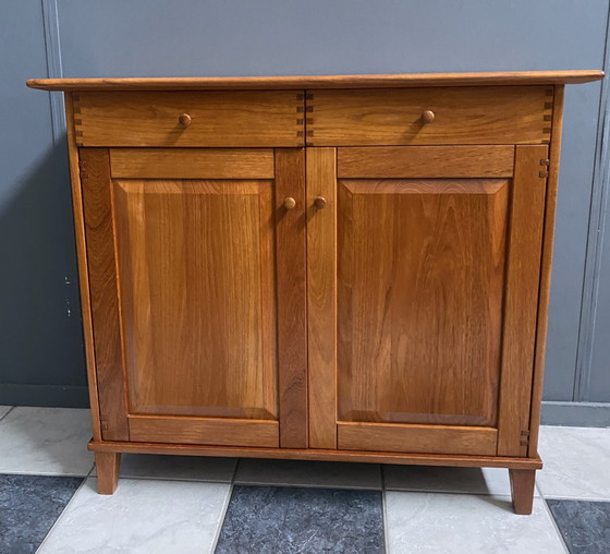 Image 1 of Teak Hallway Cabinet 2 Doors 2 Drawers 1980S