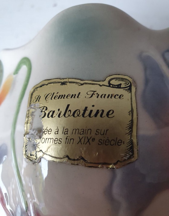 French Barbotine Vase St. Clément - Art Nouveau Style 26 cm, Saint-Clément, Ceramic, Multi Color (photo 13 of 13)