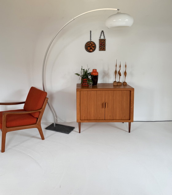 Vintage XXL Verstelbare Deense Booglamp ‘70 – Vloerlampen, Plastic, Metal (photo 7 of 15)