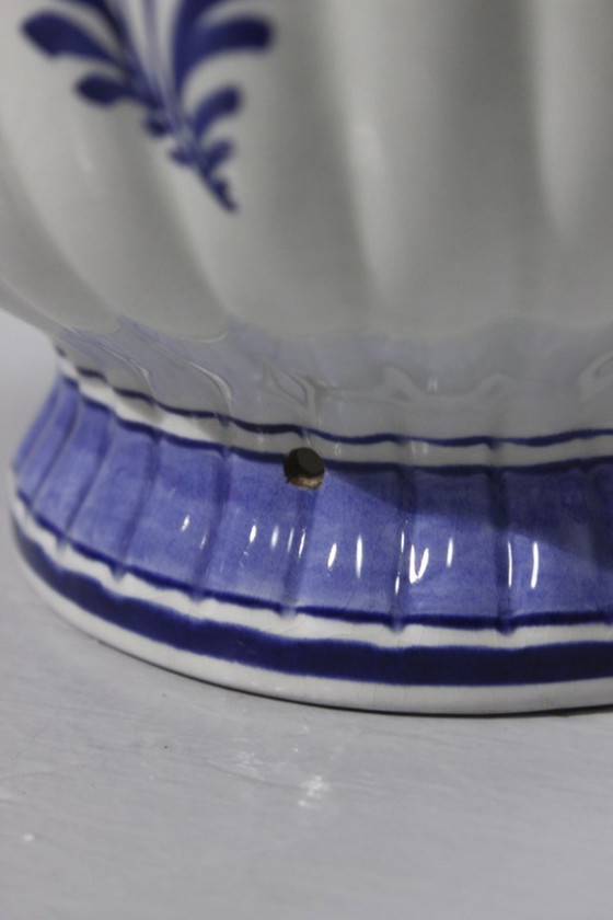 Image 1 of Große Vase/Lampenfuß von Royal Delft, Code CG 1962, Holland