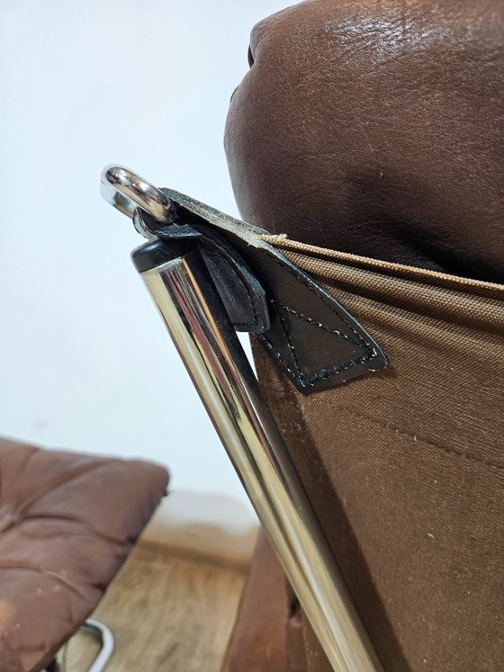 Image 1 of Poltrona con poggiapiedi, Westnofa, "Poltrona con poggiapiedi", progettata da