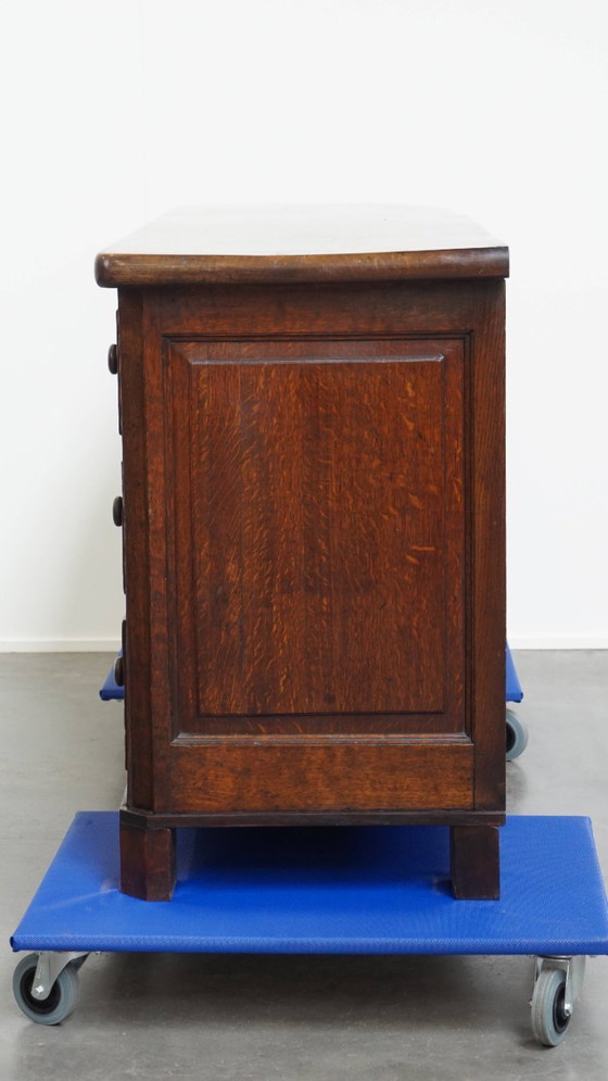 Image 1 of Buffet/ comptoir/ îlot de cuisine anglais ancien de la fin du XVIIIe siècle avec plateau en chêne massif