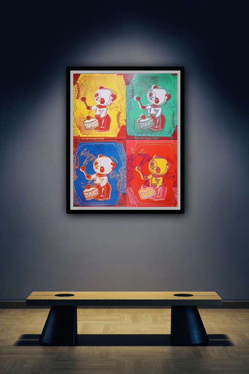 Andy Warhol "Toy Paintings Four Pandas, 1983". Extra Large Format.