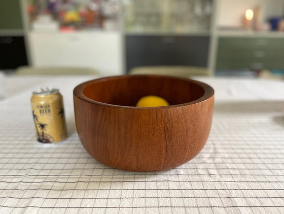 Ciotola XXL in Teak Mid Century Nissen Bowl Anni '60 Vintage Scandi – Ciotole, Wood (photo 19 of 22)