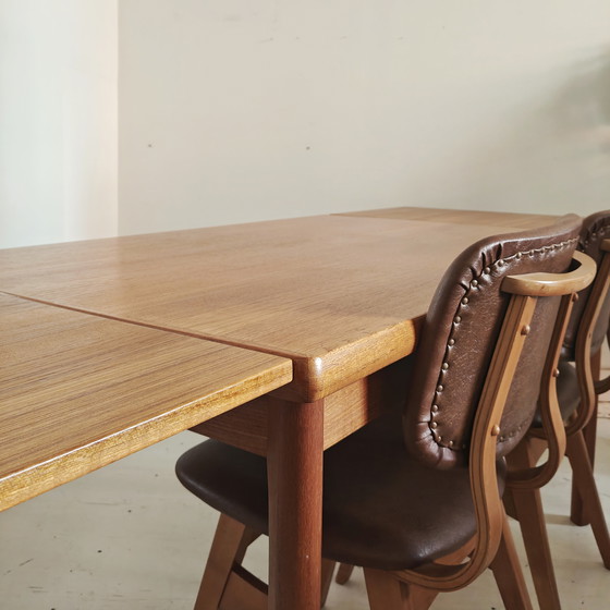 Image 1 of Table de salle à manger vintage | extensible | Henning Kjaernulf | Vejle