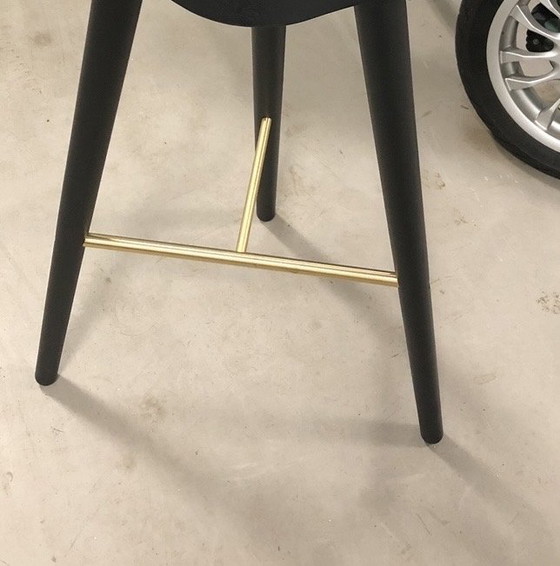 Image 1 of Barhocker schwarz/messingfarben Audo Copenhagen