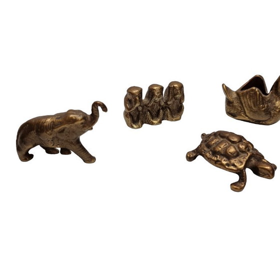 Image 1 of Verschiedene alte Tierstatuen aus Bronze