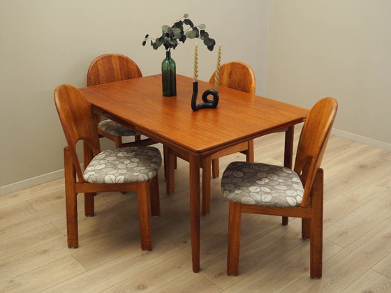 Image 1 of Teakholztisch, dänisches Design, 1970er Jahre, hergestellt in Dänemark