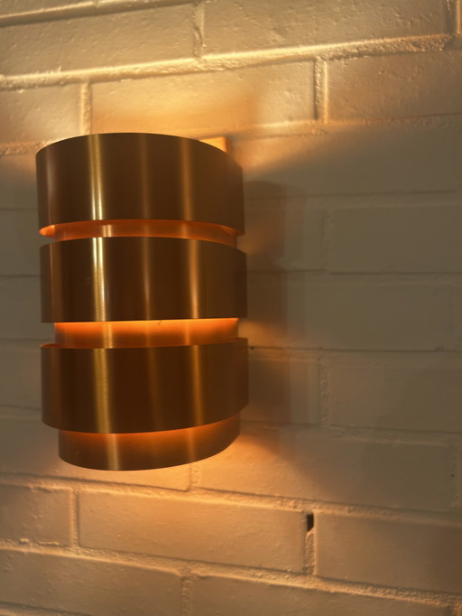 Set of 4 (+1 for Free) Swedish Model V155 Sconces in Copper by Hans-Agne Jakobsson, 1950s