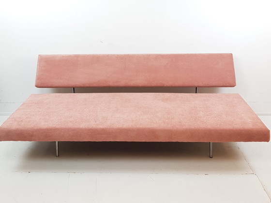 Divano letto Martin Visser Spectrum BR02, rivestito di recente, colore rosa. – Letti da giorno, Chrome (photo 11 of 13)