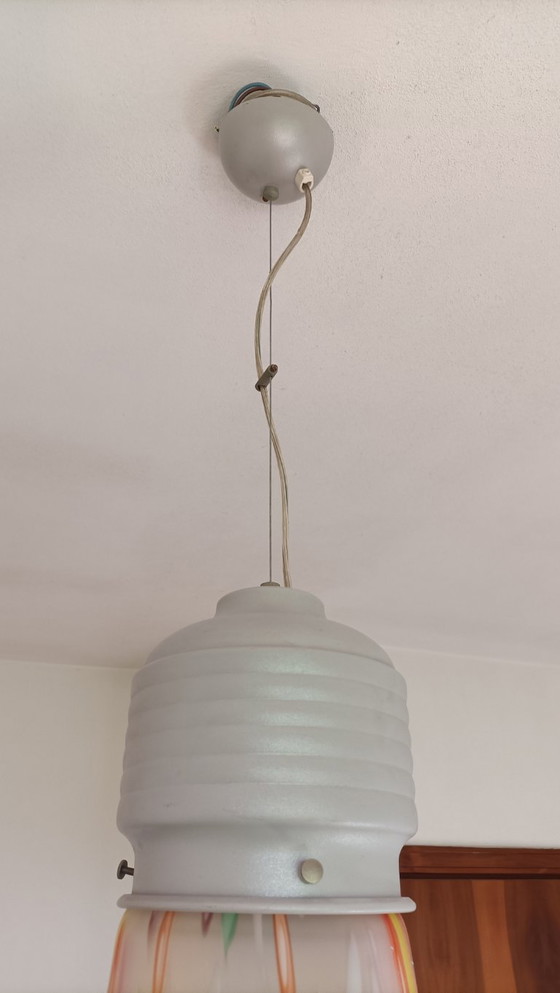 Due P Murano Glas Deckenleuchte, Design Orlando Peron und Vetrarti Ilves Group – Pendelleuchten, Plastic (photo 3 of 5)