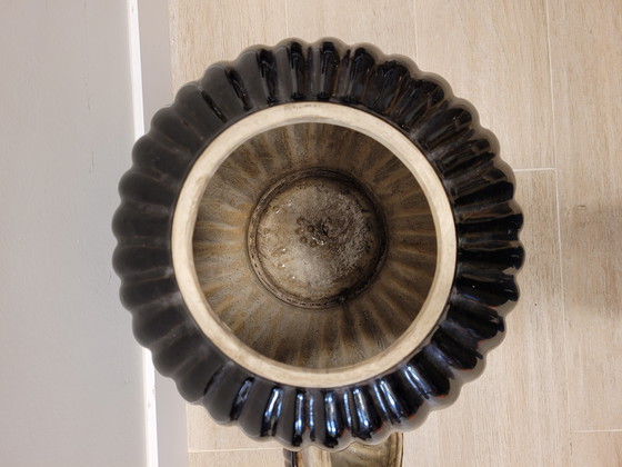 Image 1 of Coppia di vasi/giare in ceramica nera, metà del XX secolo - Italia