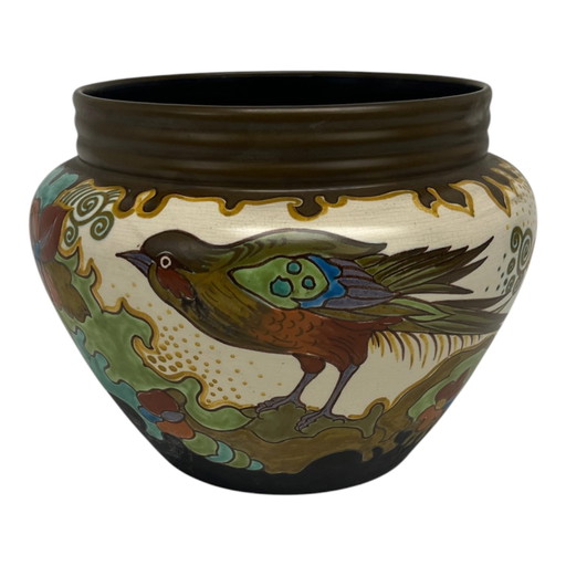 Gouda Art Nouveau vase Golden ETE