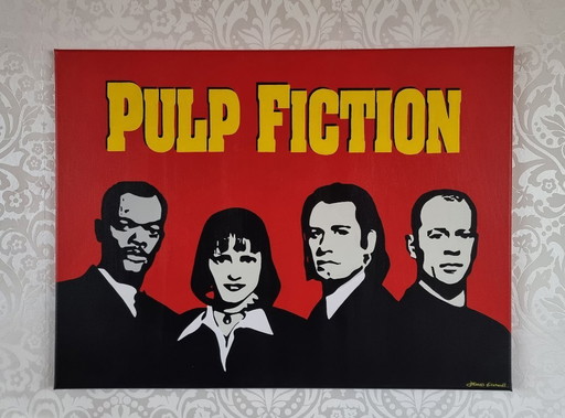 Frances Eckhardt - pop art painting Pulp Fiction 60x80 cm