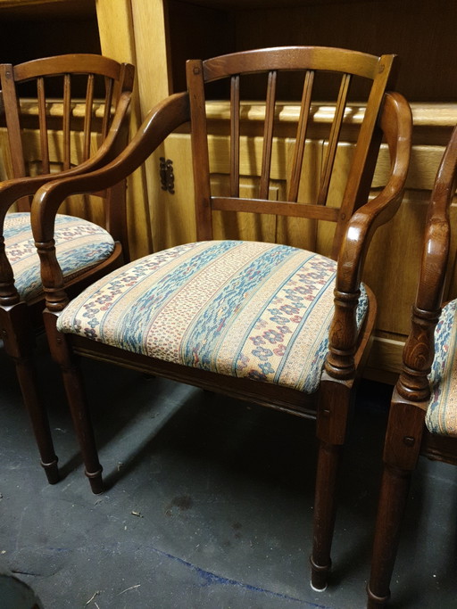4 fauteuils de salle à manger Art Nouveau Bannink