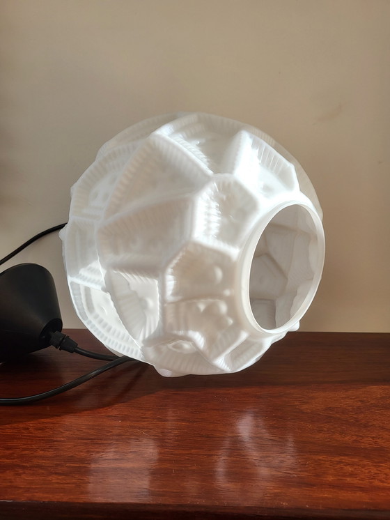 Image 1 of Peill & Putzler Opaline Glass Pendant Lamp, Supposedly