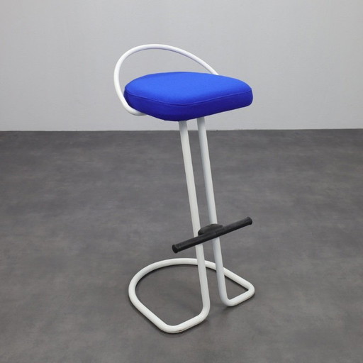 Set of 3 Postmodern Bar Stools, 1980s