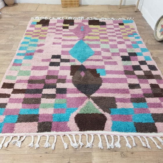Image 1 of Colorful Moroccan Berber Rug – Colorful Moroccan Berber carpet | 246 × 200 cm