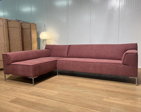 Image 1 of NEU BEZOGENES Design on Stock Bloq Ecksofa Aubergine